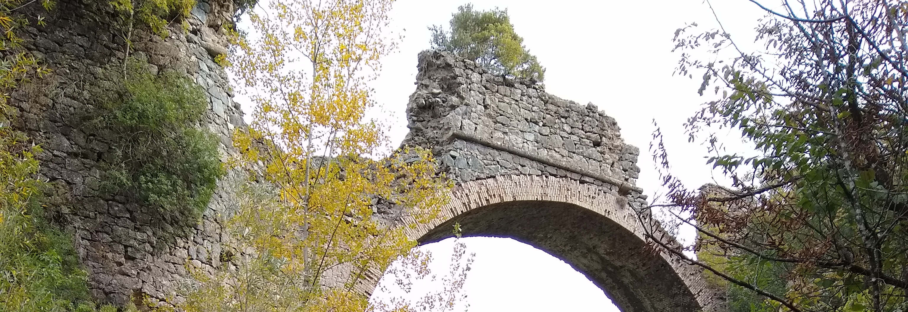 A ruined bridge